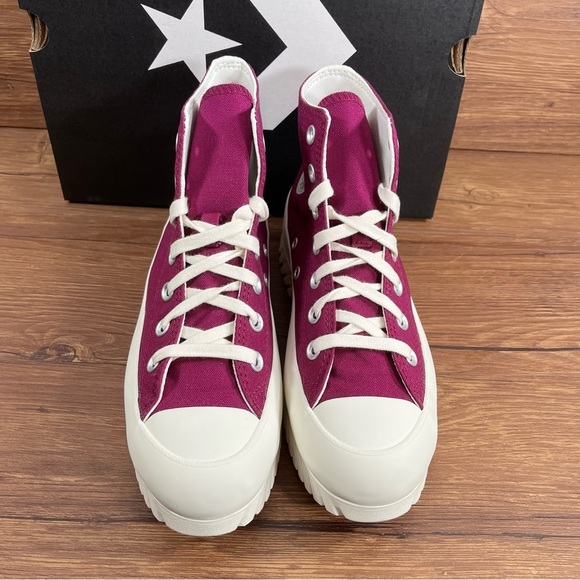 NEW Converse All Star Lugged ‘Orchid’ Women’s Platform Sneakers High Top - Picture 6 of 9
